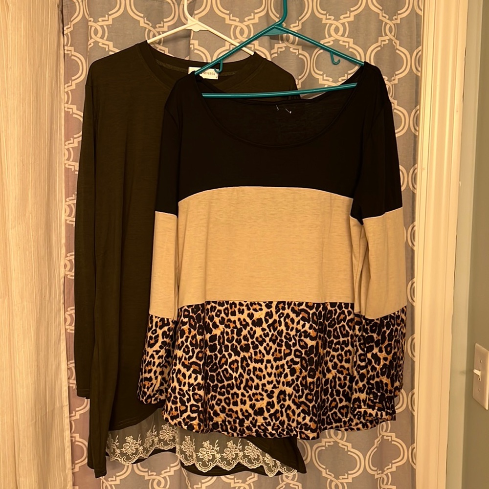 Set of 2 long sleeve tunics from Etsy